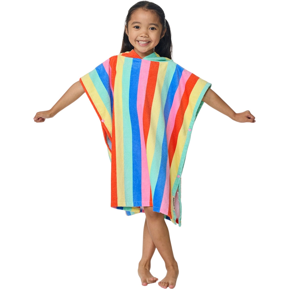 2026 Rip Curl Junior Mixed Snap Cotton Hooded Poncho -håndklæde 00AJTO - Multico